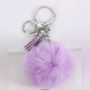 🌻Pom Pom charm Keychain